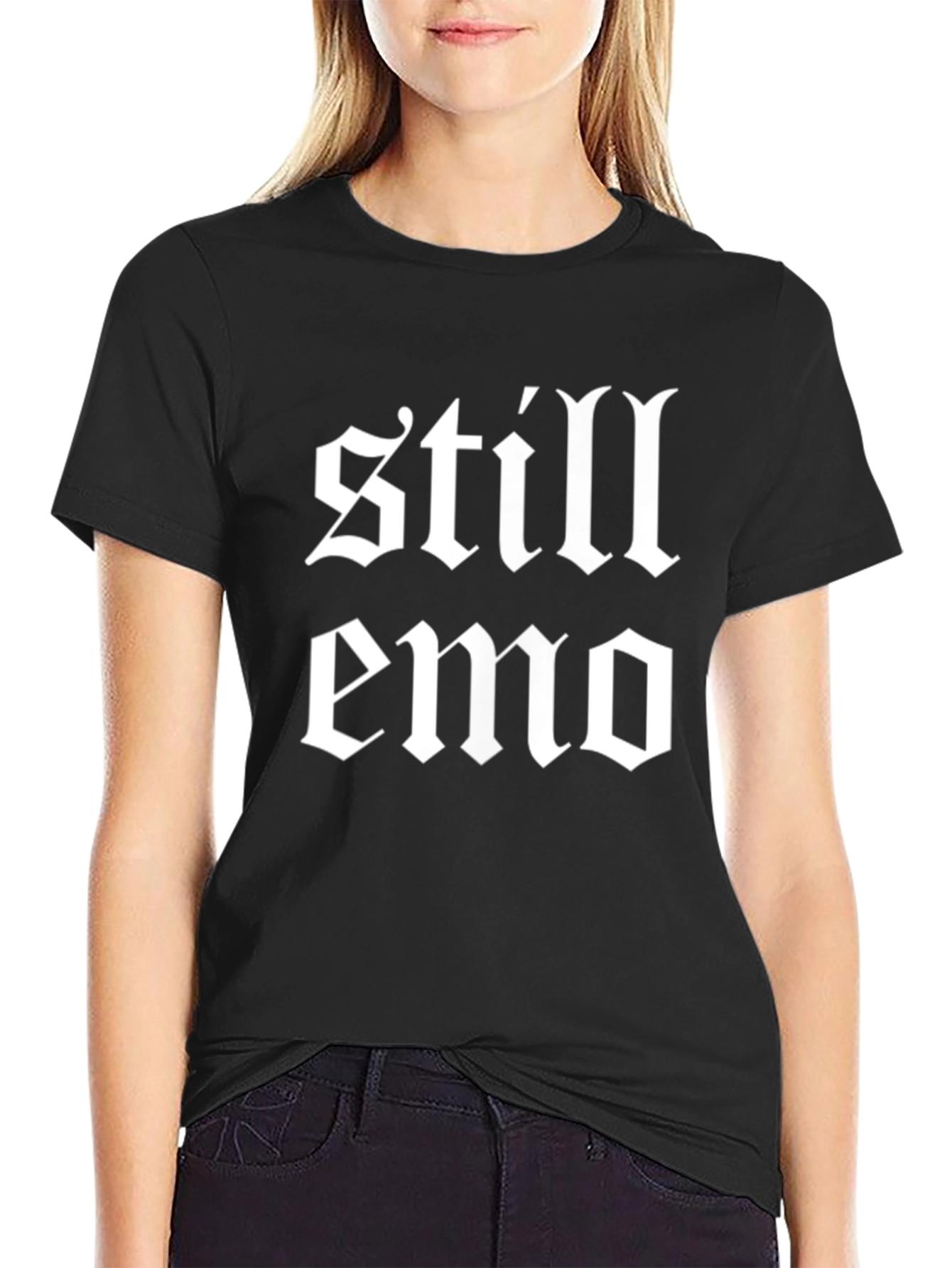 Still Emo Graphic T-Shirt - Classic Gothic Style