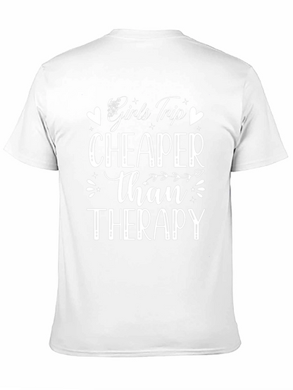 Girls Trip Cheaper Than Therapy Black T-Shirt