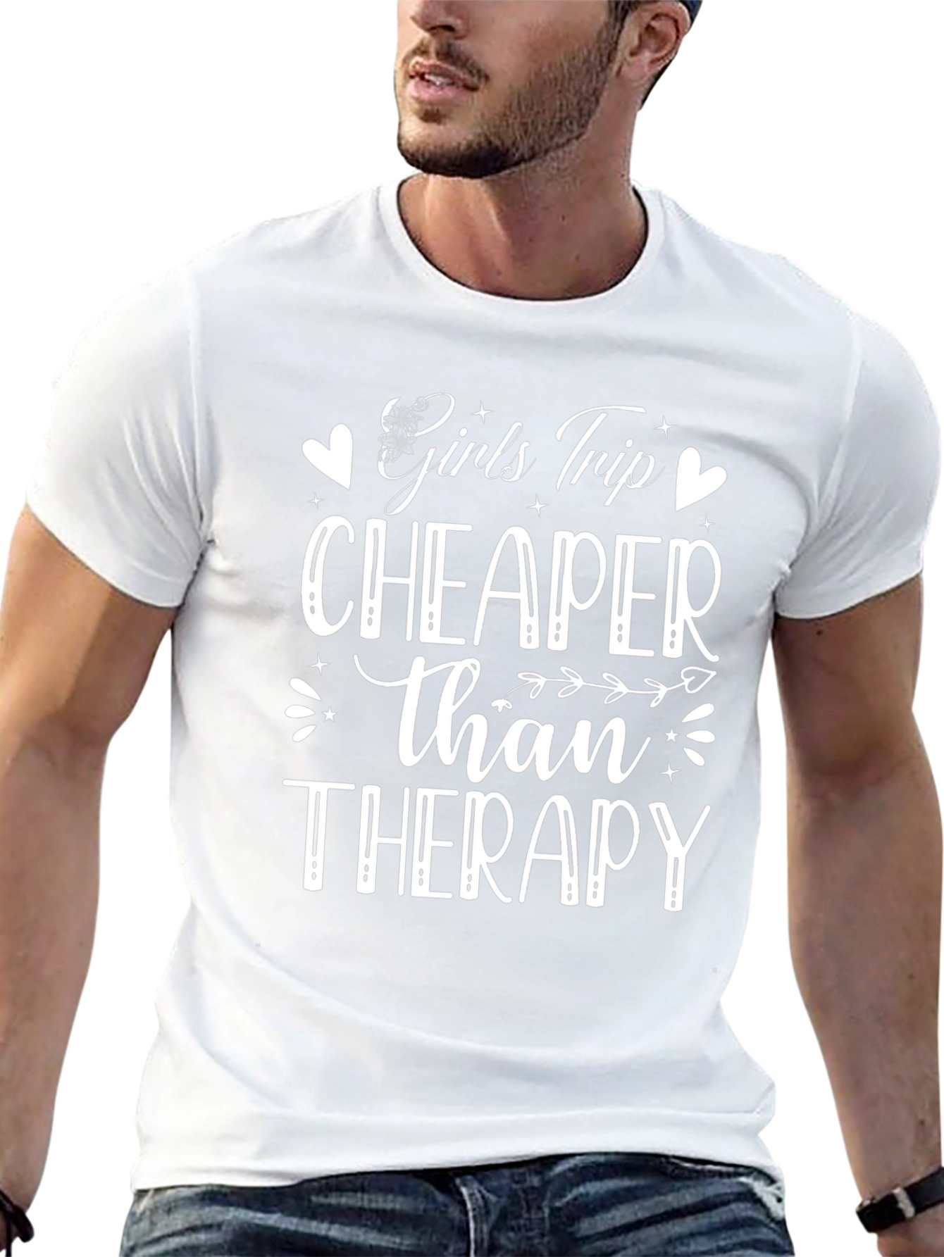 Girls Trip Cheaper Than Therapy Black T-Shirt