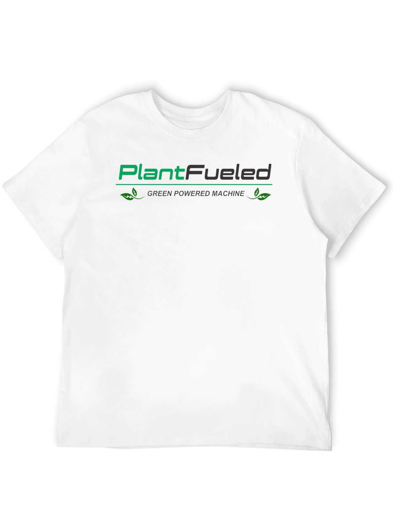 PlantFueled Green Powered Machine Black T-Shirt