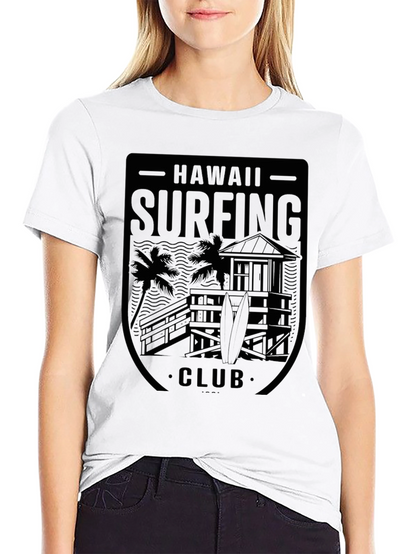 Hawaii Surfing Club Black T-Shirt