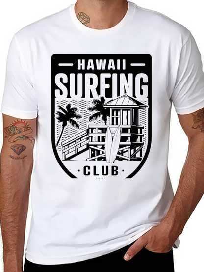 Hawaii Surfing Club Black T-Shirt