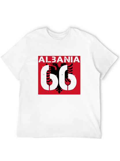 Albania Graphic Tee - Black Short Sleeve T-Shirt