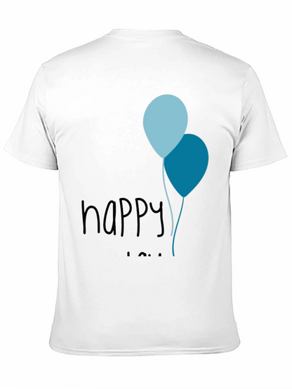 Happy Birthday Balloons Mens Tee