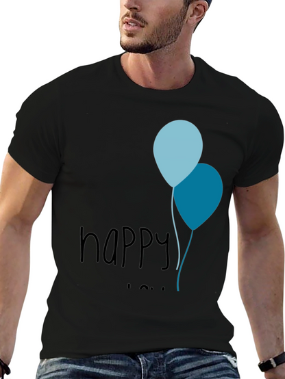 Happy Birthday Balloons Mens Tee