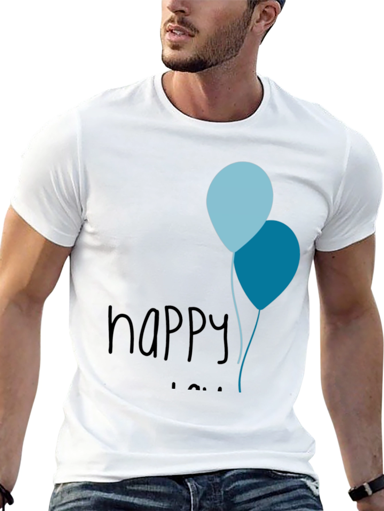 Happy Birthday Balloons Mens Tee