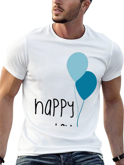 Happy Birthday Balloons Mens Tee