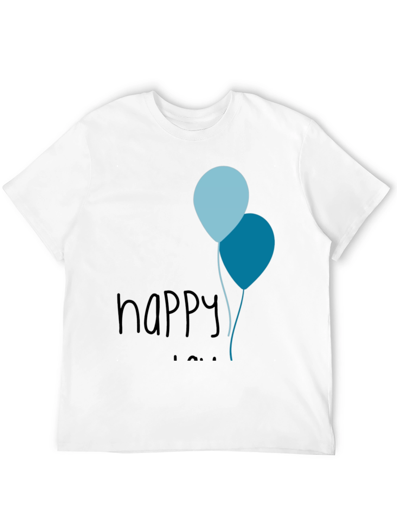 Happy Birthday Balloons Mens Tee