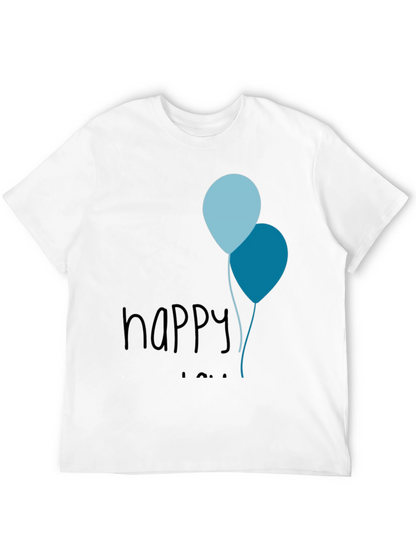 Happy Birthday Balloons Mens Tee