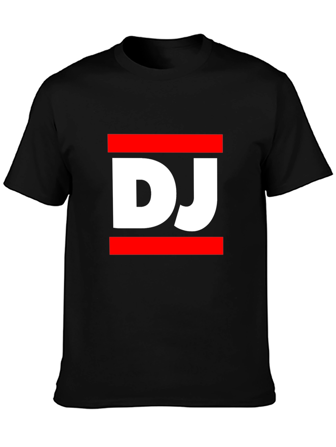 DJ Graphic Tee - Black Casual T-Shirt