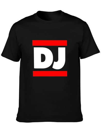 DJ Graphic Tee - Black Casual T-Shirt