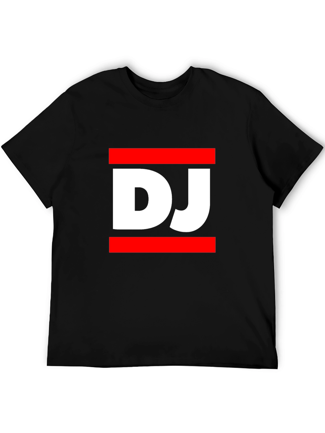 DJ Graphic Tee - Black Casual T-Shirt