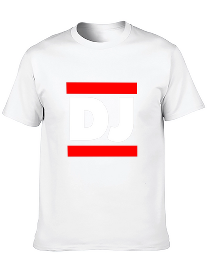DJ Graphic Tee - Black Casual T-Shirt