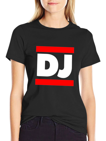 DJ Graphic Tee - Black Casual T-Shirt