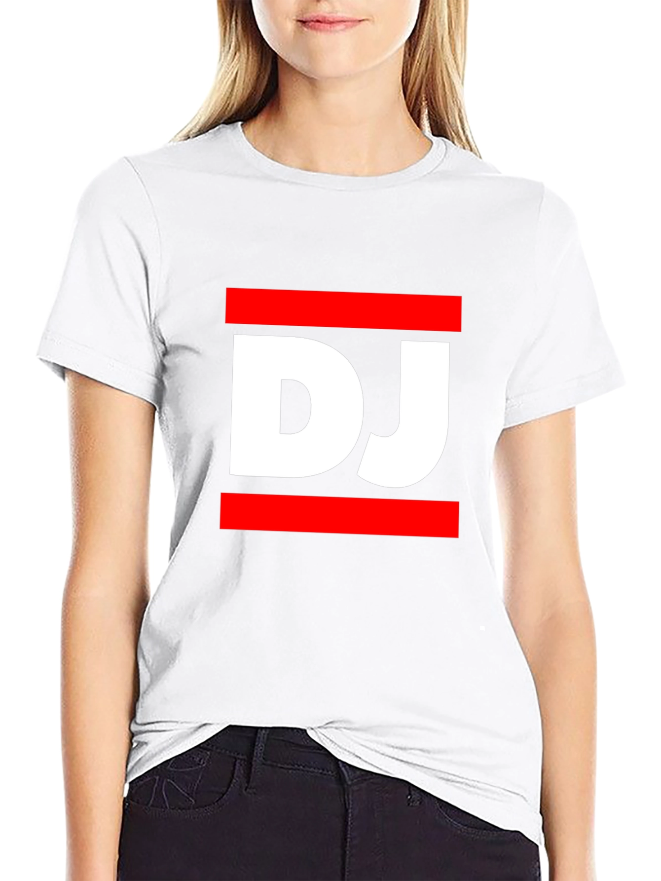 DJ Graphic Tee - Black Casual T-Shirt