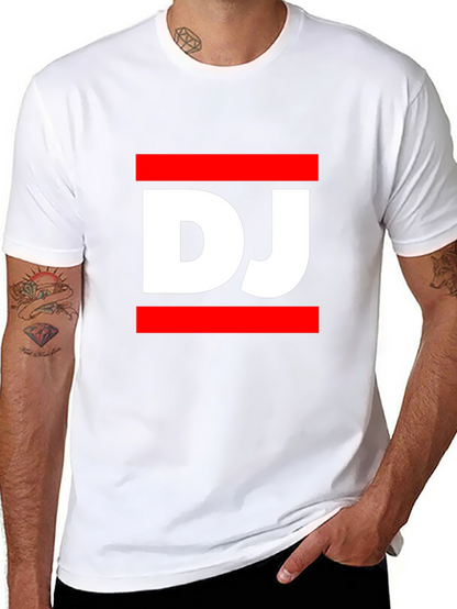 DJ Graphic Tee - Black Casual T-Shirt