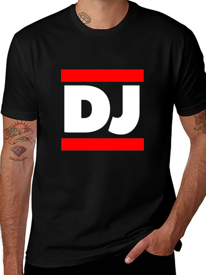 DJ Graphic Tee - Black Casual T-Shirt