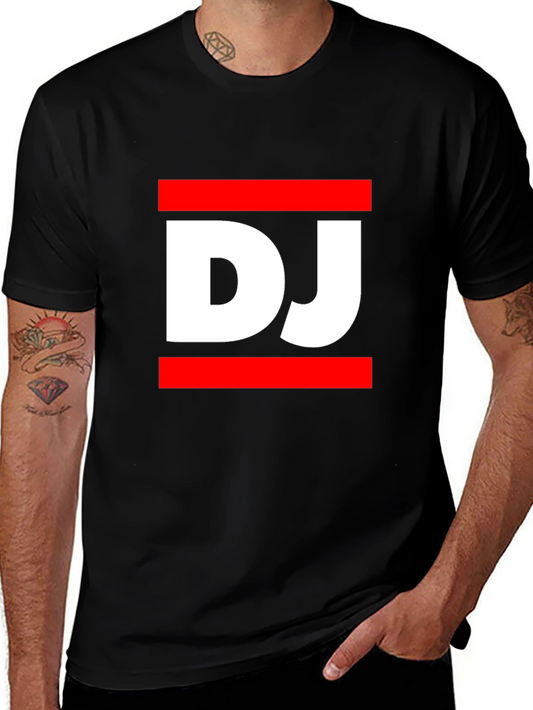 DJ Graphic Tee - Black Casual T-Shirt