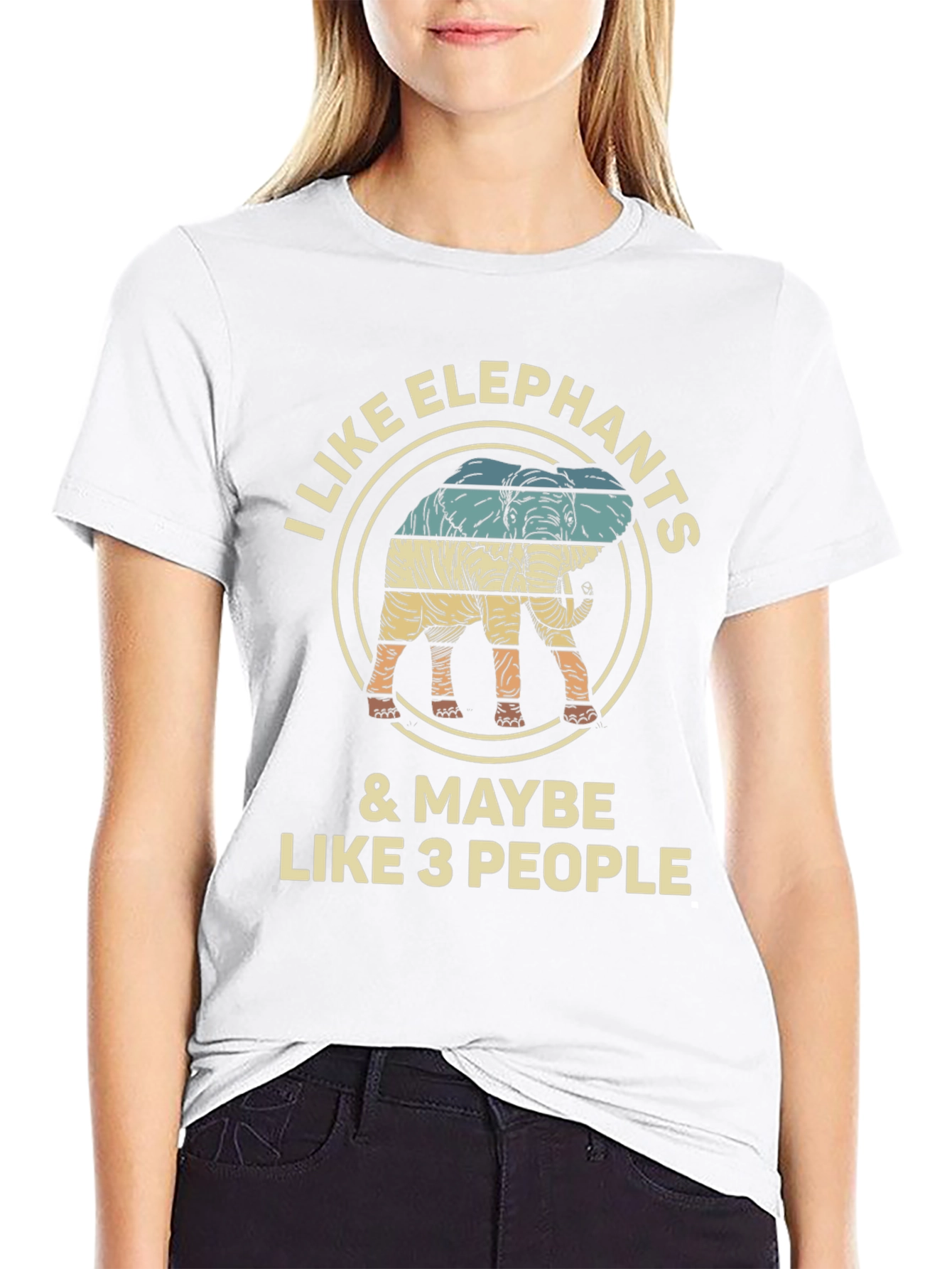 I Like Elephants & Maybe Like 3 People T-Shirt
