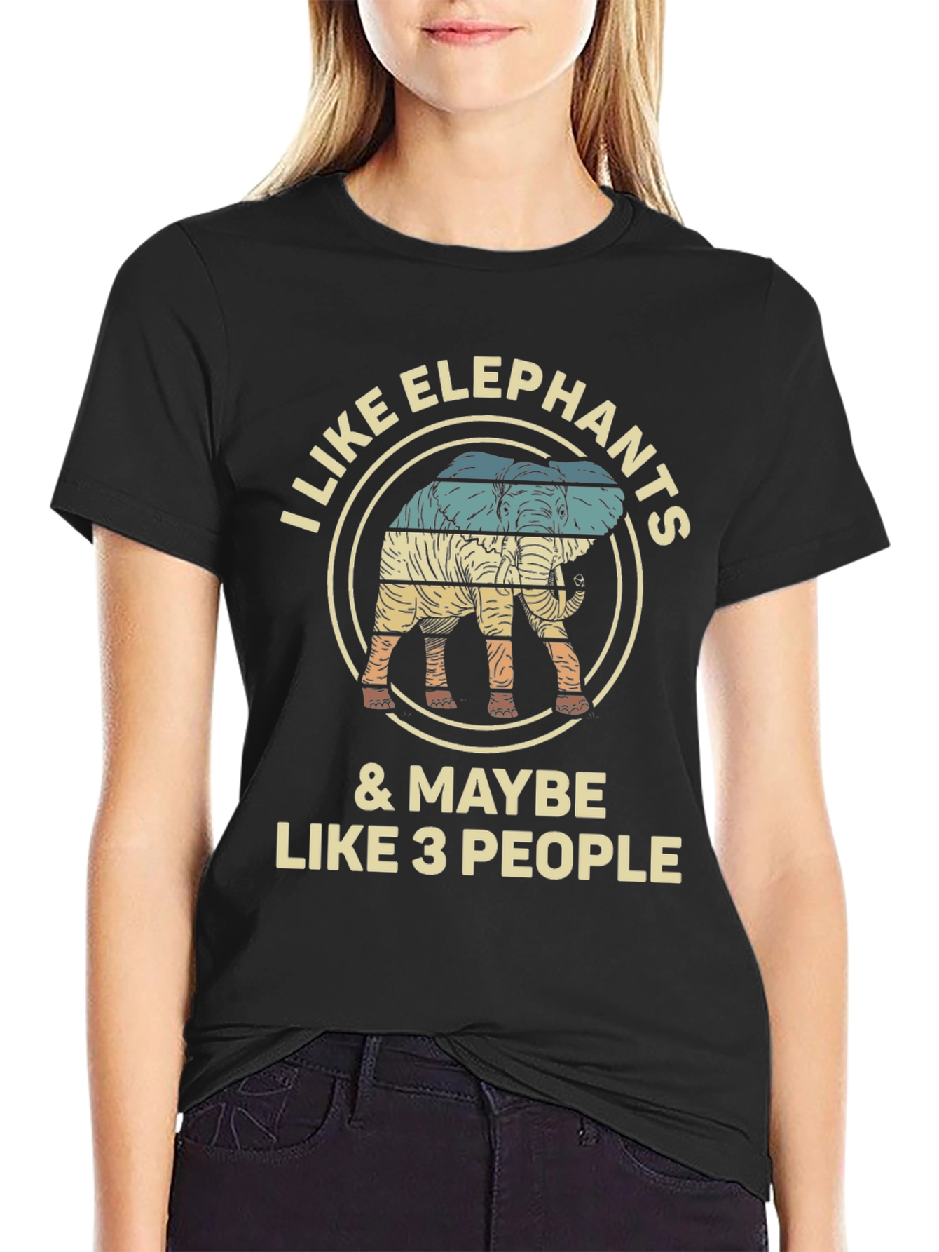 I Like Elephants & Maybe Like 3 People T-Shirt