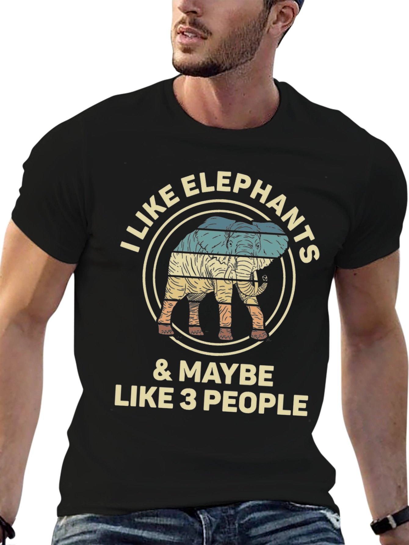 I Like Elephants & Maybe Like 3 People T-Shirt