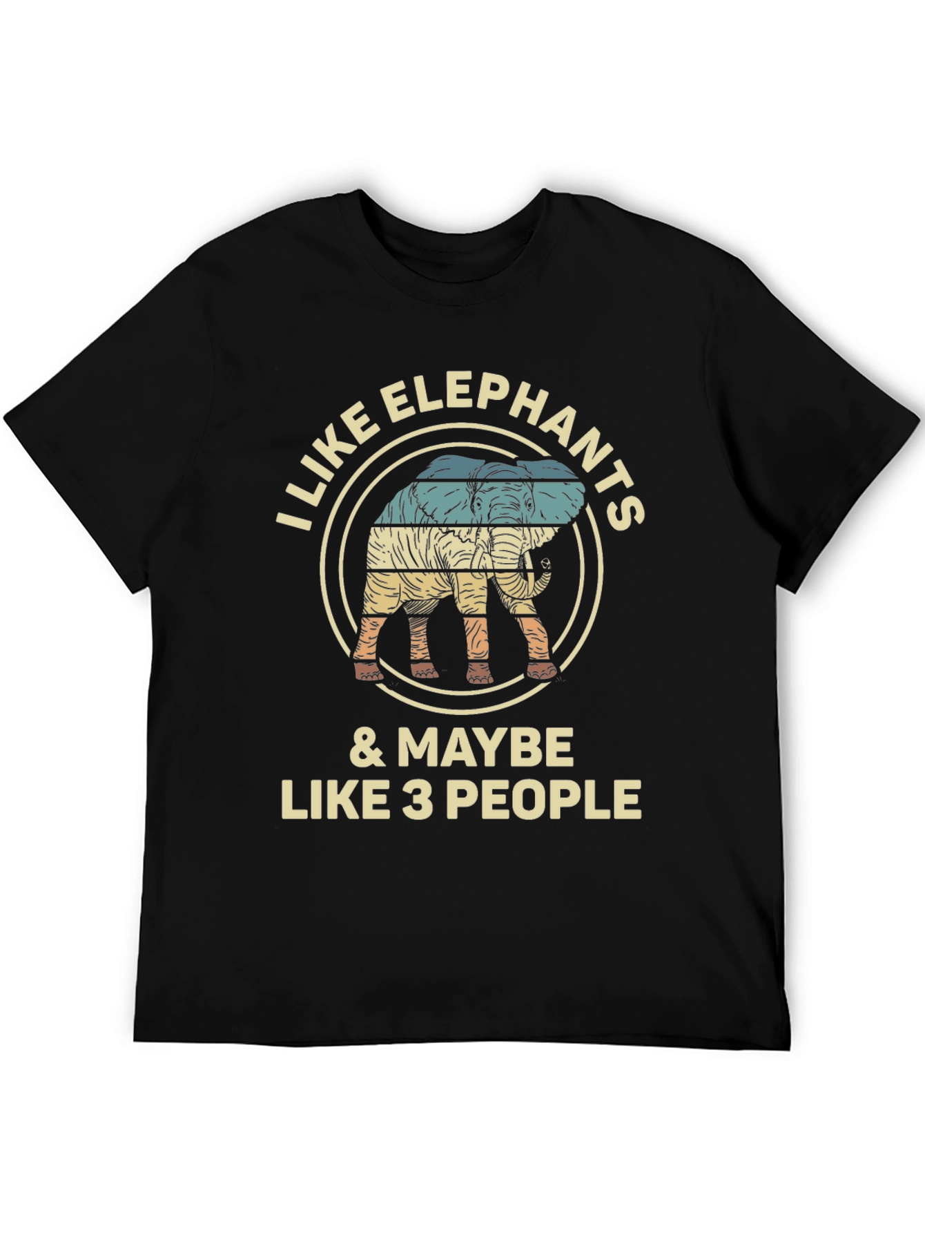 I Like Elephants & Maybe Like 3 People T-Shirt