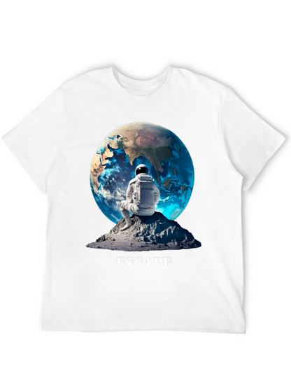 Astronaut Earth Graphic Tee - Black