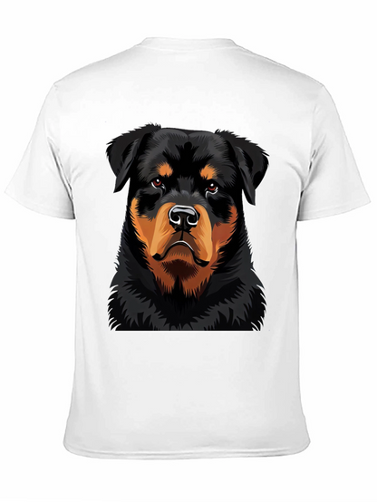 Rottweiler Dog Graphic Black T-Shirt