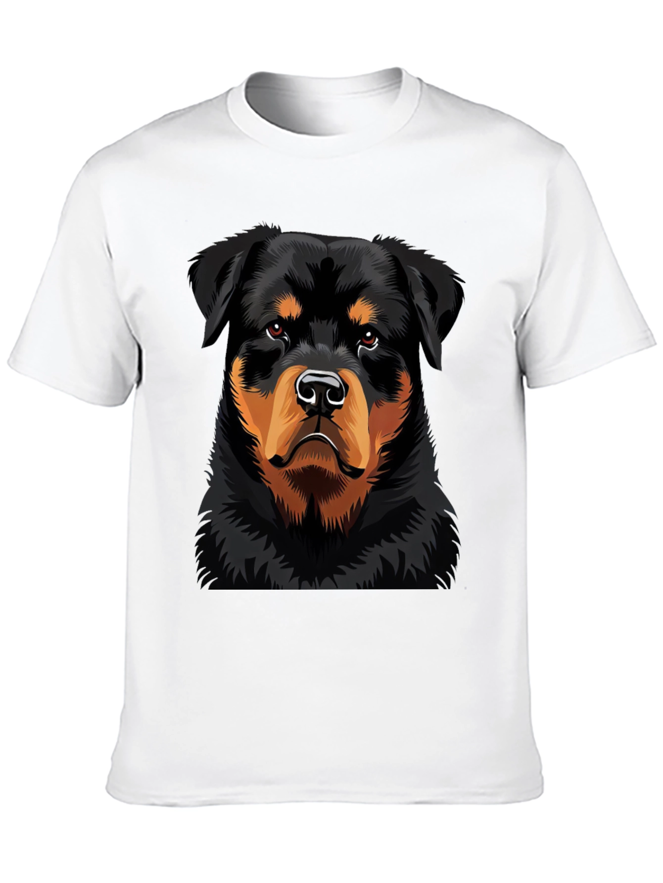 Rottweiler Dog Graphic Black T-Shirt