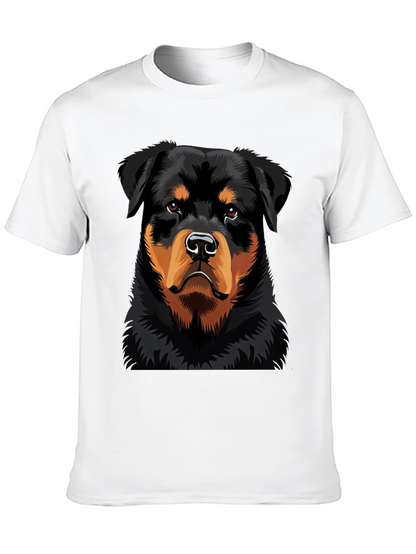 Rottweiler Dog Graphic Black T-Shirt