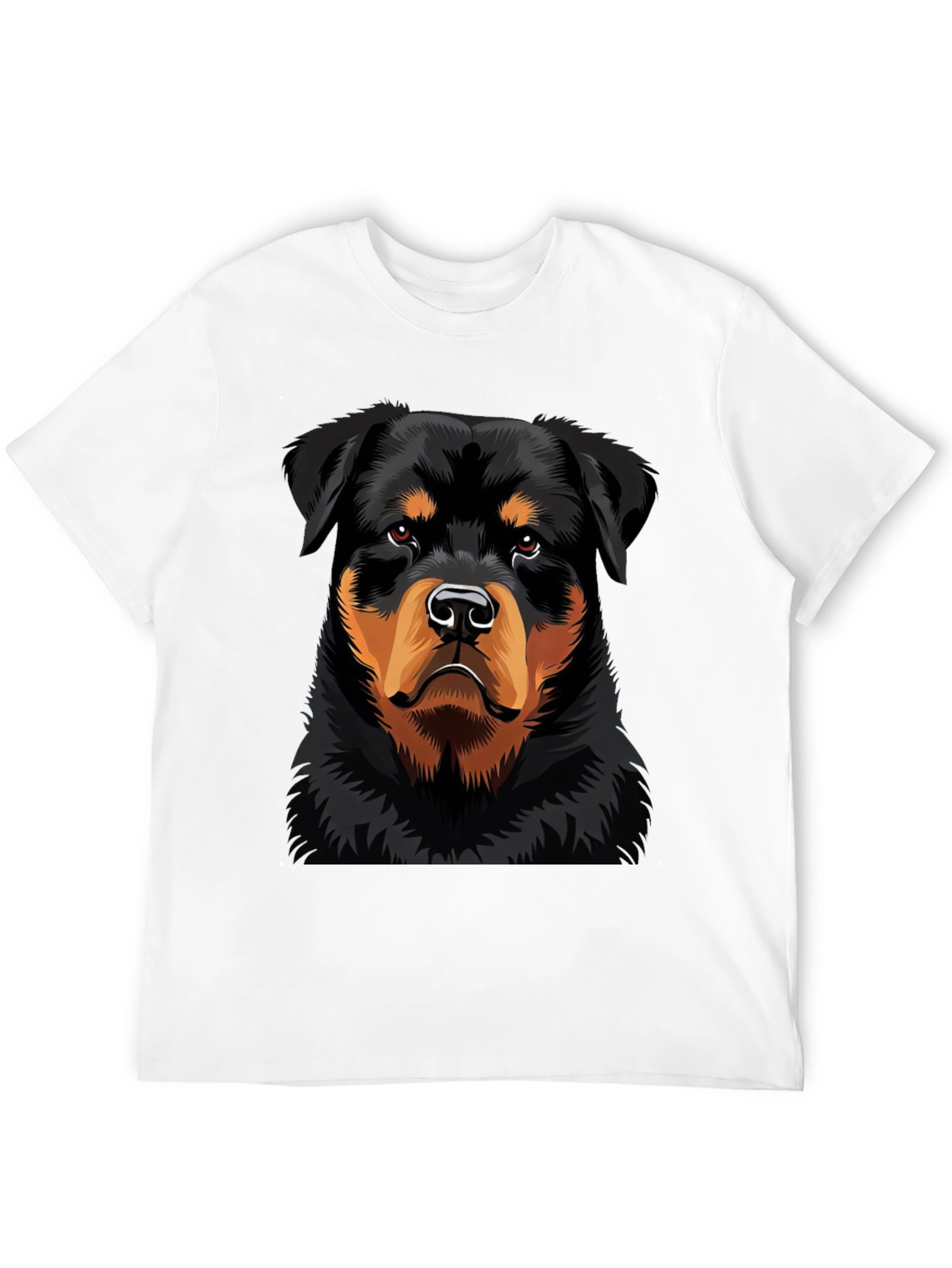 Rottweiler Dog Graphic Black T-Shirt