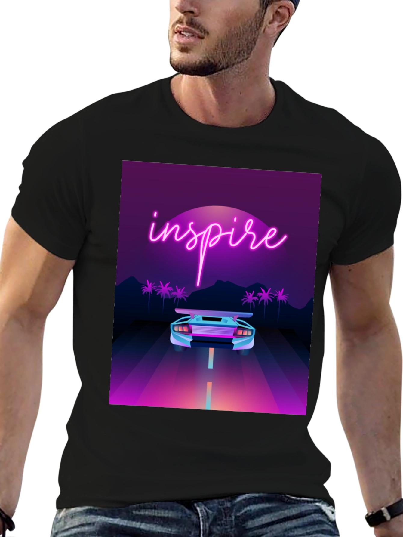 Inspire Retro Car T-Shirt