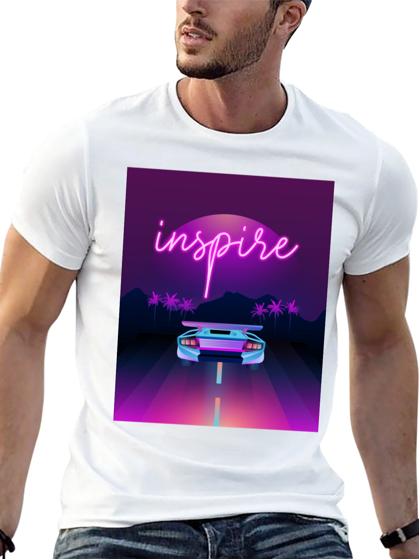 Inspire Retro Car T-Shirt