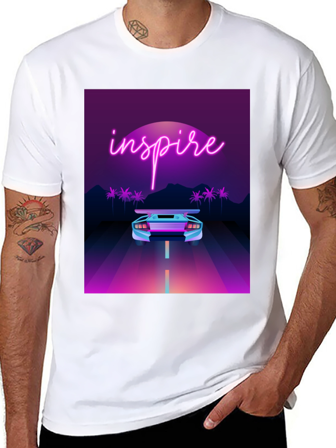 Inspire Retro Car T-Shirt