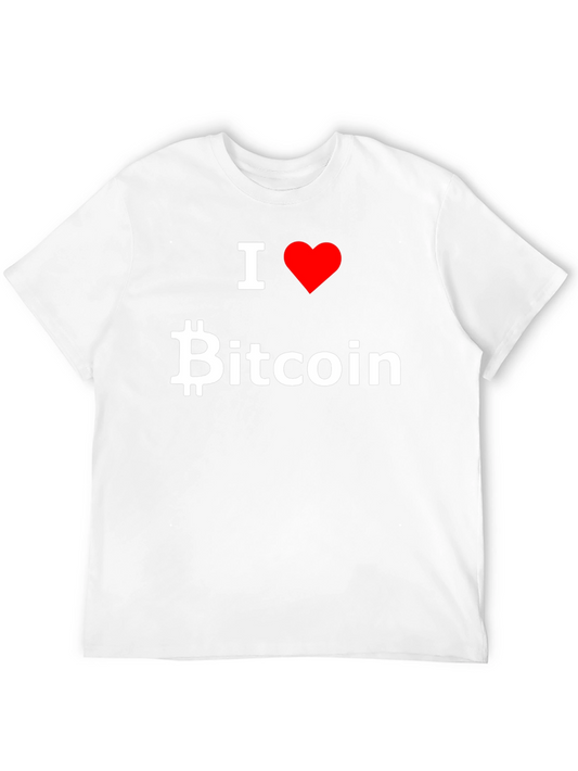 I Love Bitcoin Graphic Tee - Black