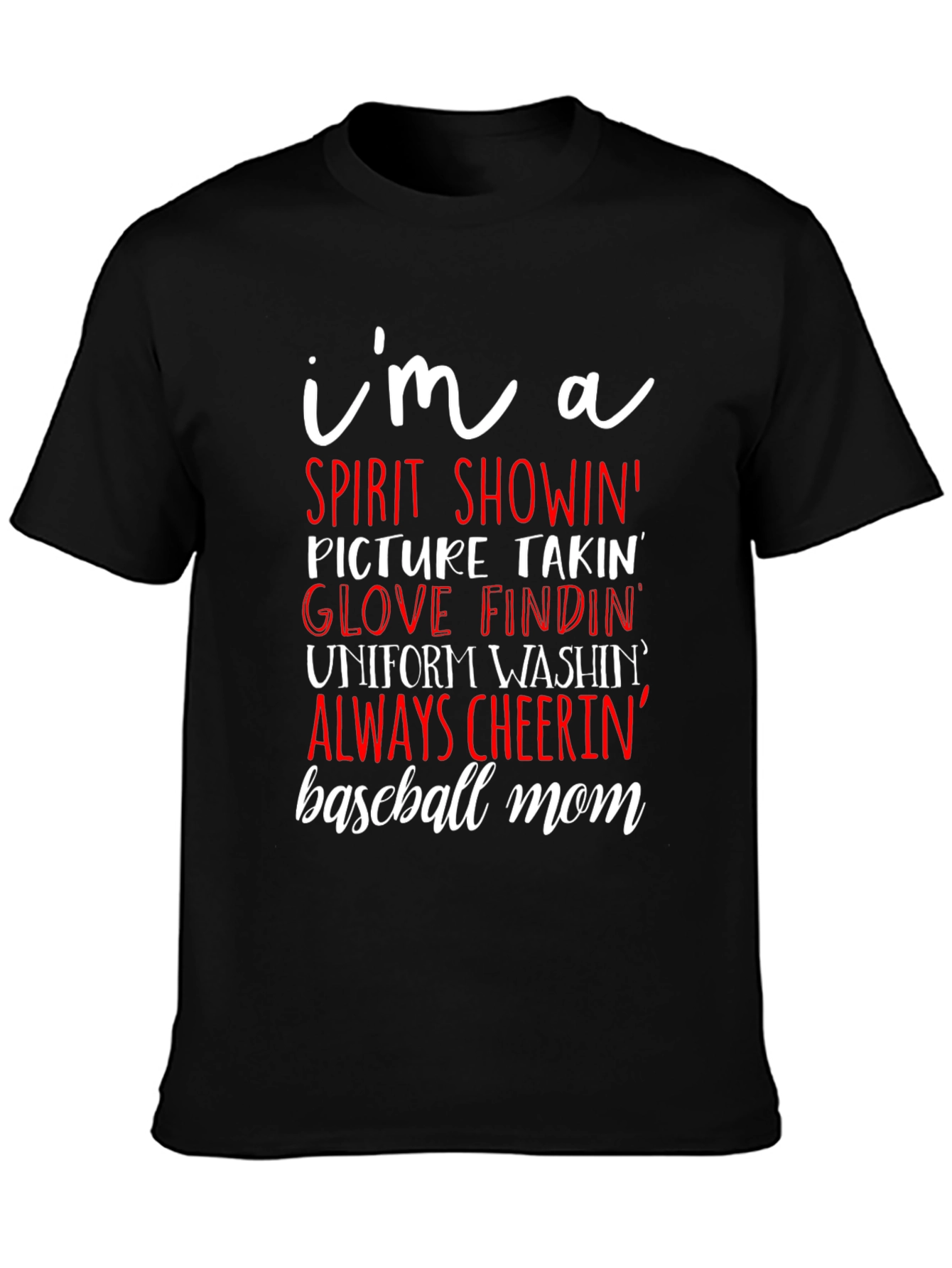 Baseball Mom Graphic T-Shirt