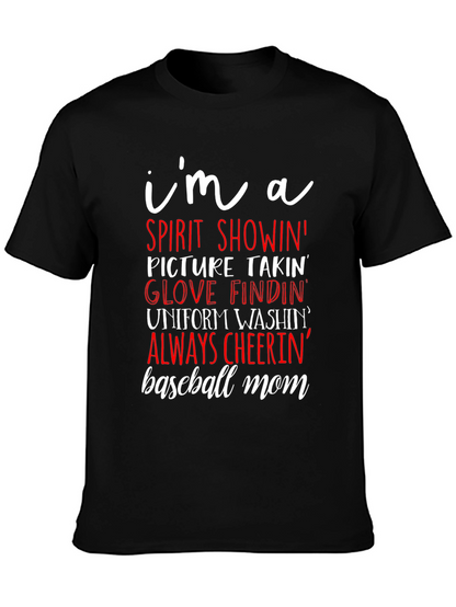 Baseball Mom Graphic T-Shirt