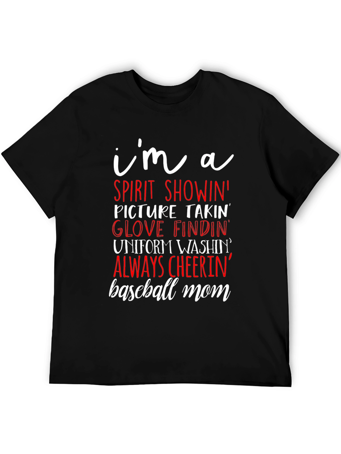 Baseball Mom Graphic T-Shirt