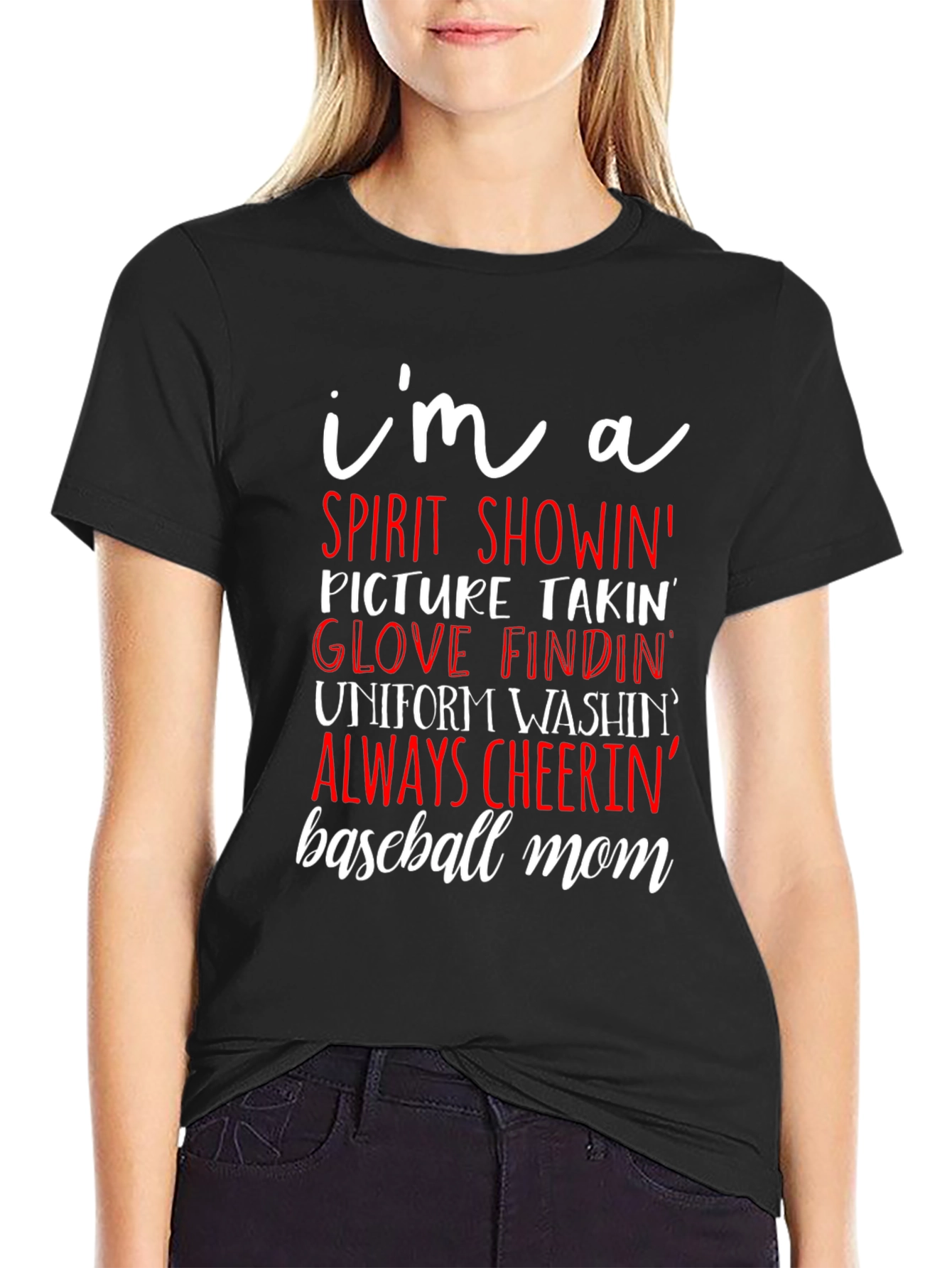 Baseball Mom Graphic T-Shirt