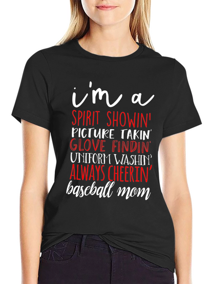 Baseball Mom Graphic T-Shirt