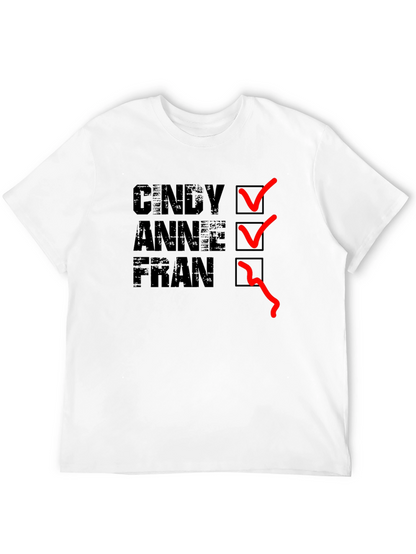 Cindy Anne Fran T-Shirt - Black Graphic Tee