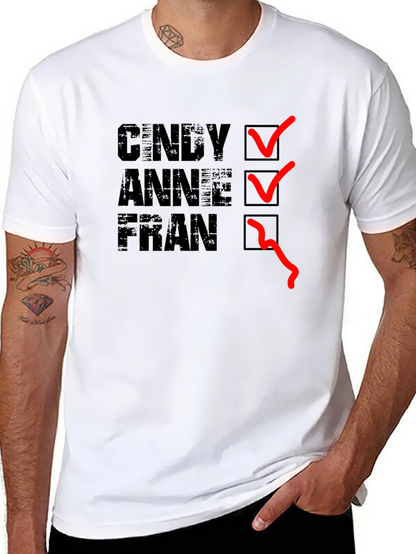 Cindy Anne Fran T-Shirt - Black Graphic Tee