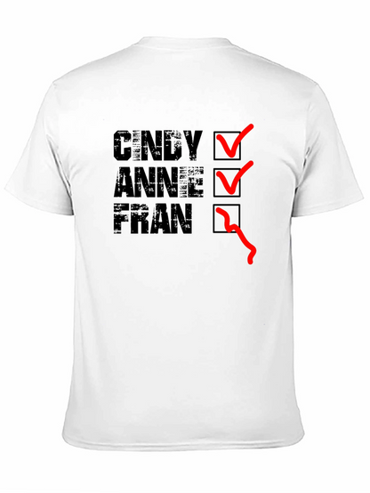 Cindy Anne Fran T-Shirt - Black Graphic Tee
