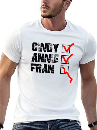 Cindy Anne Fran T-Shirt - Black Graphic Tee