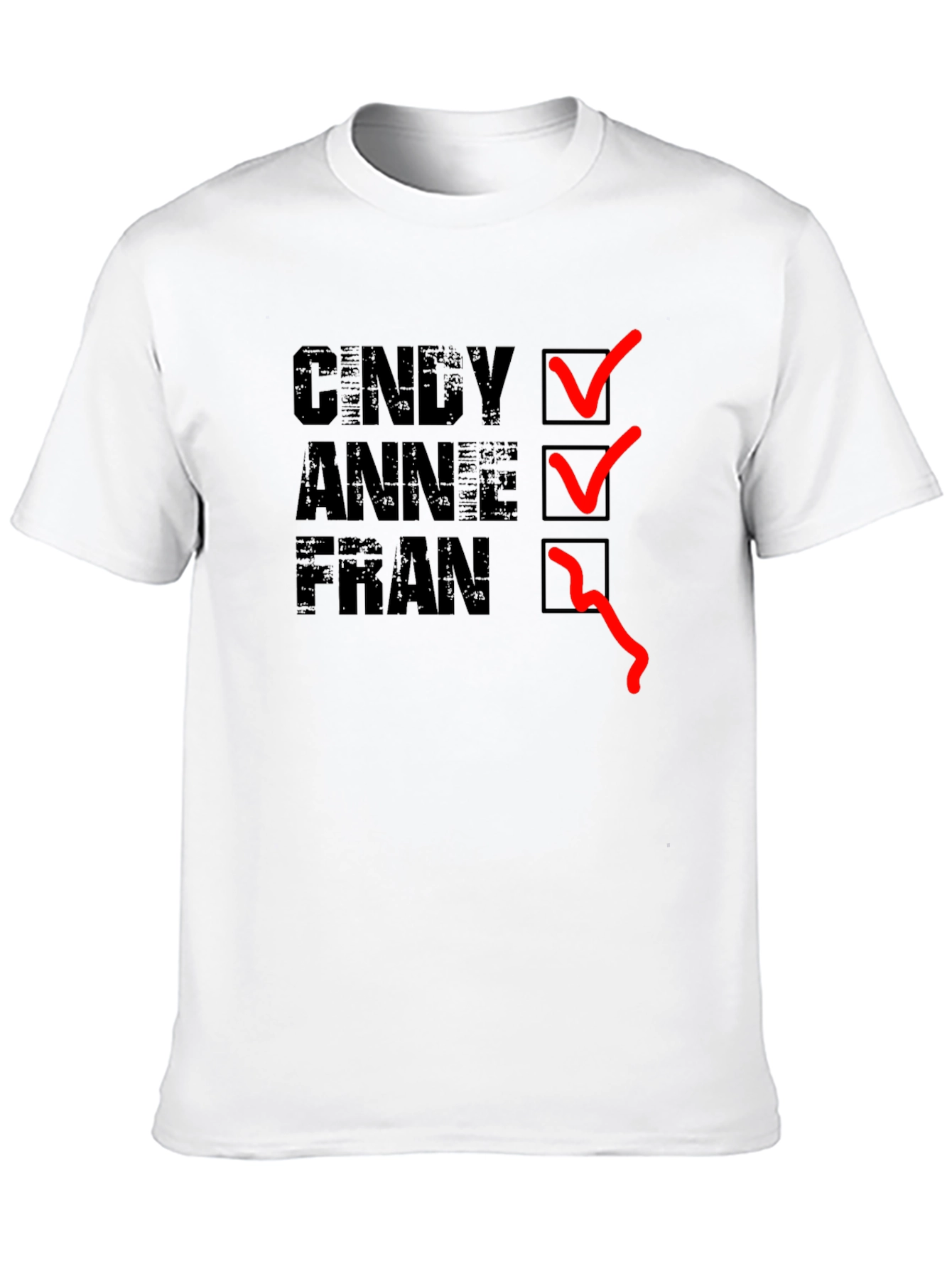 Cindy Anne Fran T-Shirt - Black Graphic Tee