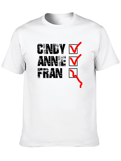 Cindy Anne Fran T-Shirt - Black Graphic Tee