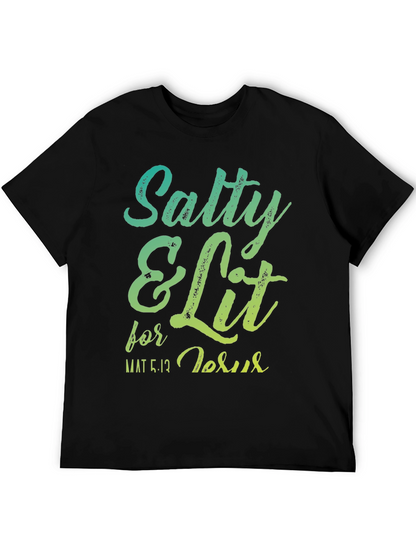 Salty & Lit for Jesus Graphic T-Shirt