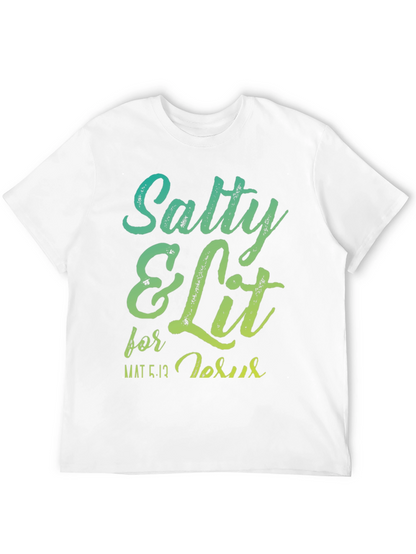 Salty & Lit for Jesus Graphic T-Shirt