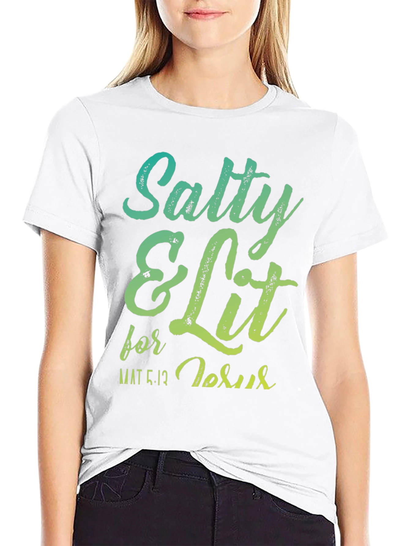Salty & Lit for Jesus Graphic T-Shirt