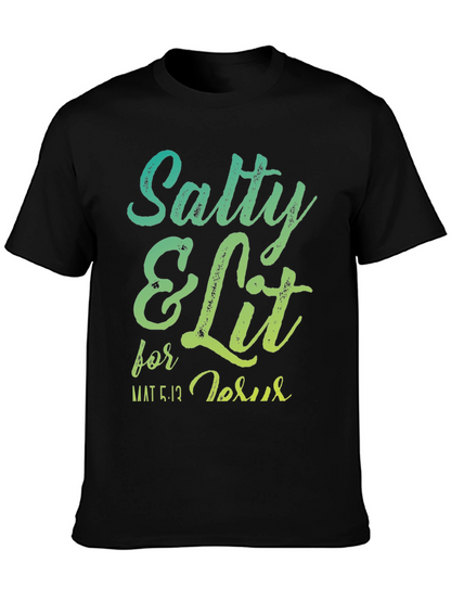 Salty & Lit for Jesus Graphic T-Shirt